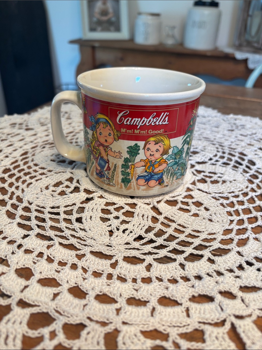 1993 Campbell’s Soup Mug with Vintage Illustration